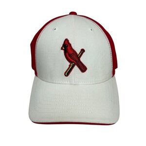 St. Louis Cardinals Baseball Cap Cooperstown Collection Flexfit Hat Red 2003 VTG